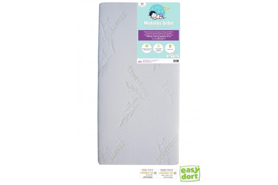 Matelas en Bambou pour lit 60x120