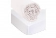 Drap housse 90x190 cm Coton BIO Blanc + Alèse Molleton