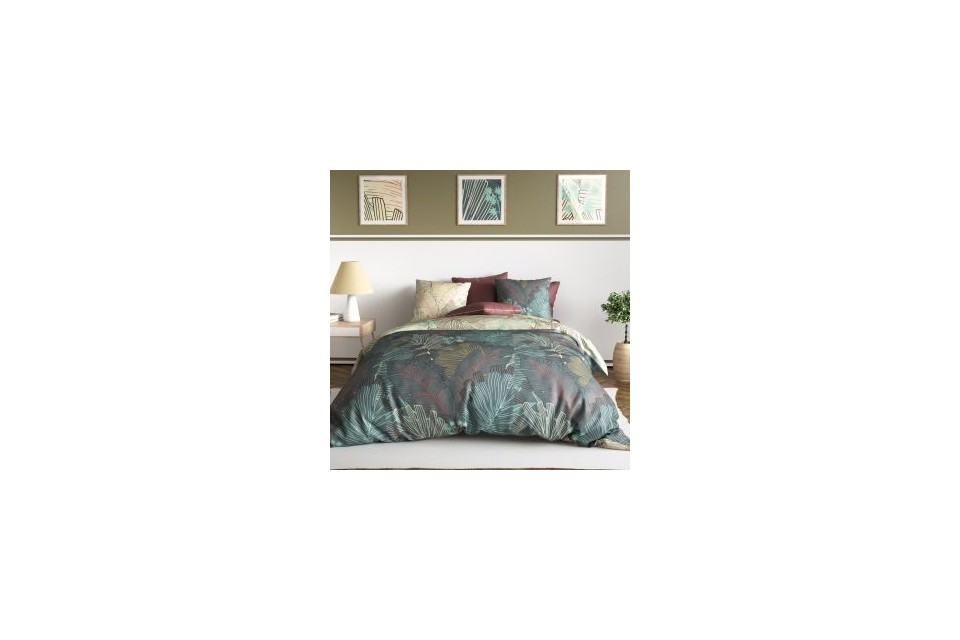Parure de lit 140x200 cm 100% Percale de Coton 71 fils Soha