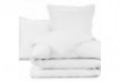 Parure de lit 220x240 cm 100% Coton 57 fils Blanc