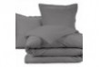 Parure de lit 200x200 cm 100% Coton 57 fils Anthracite