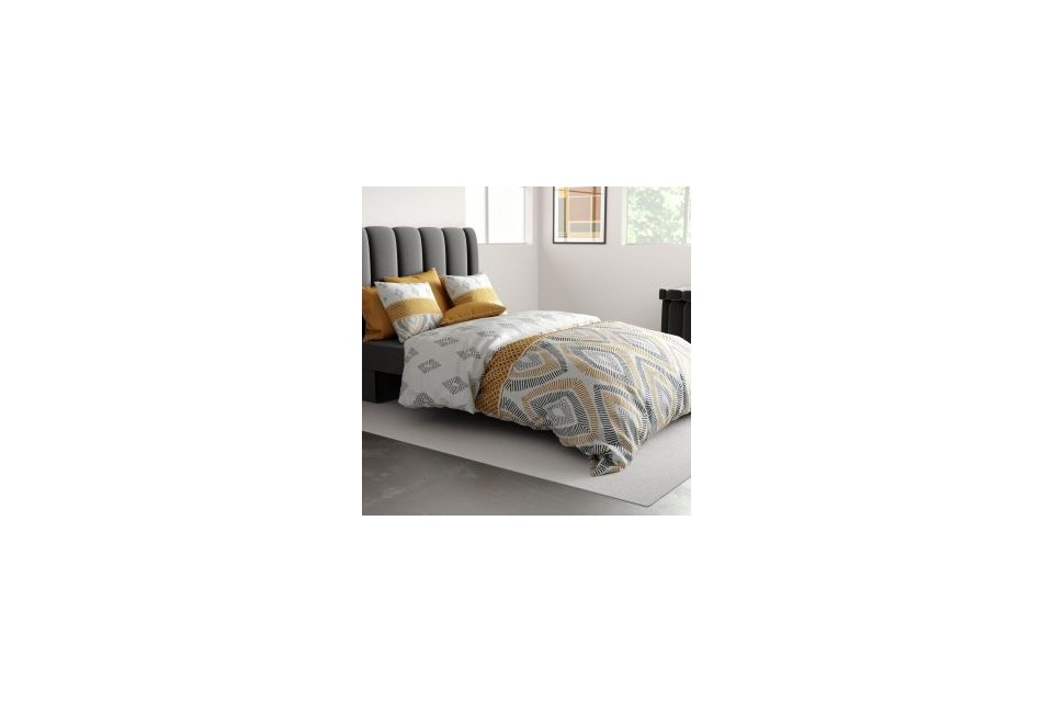 Parure de lit 220x240 cm 100% Coton 57 fils Jasmine